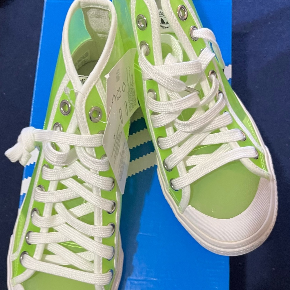 adidas Green and White Women's Sneakers